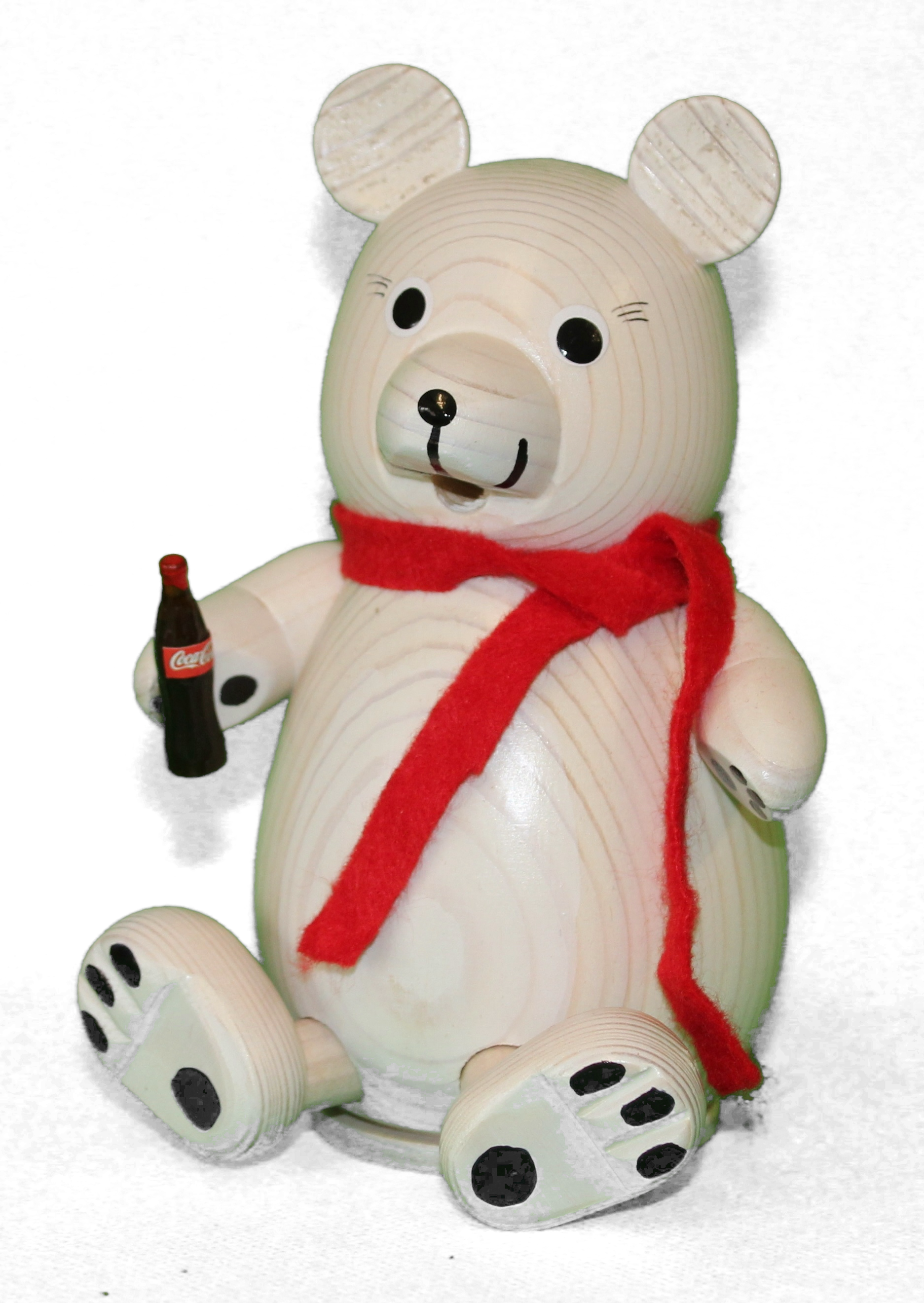 Eisb-r-mit-Schal Oederaner Eisbär mit Schal und Flasche