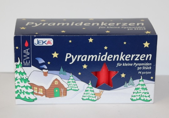 Pyramidenkerzen rot