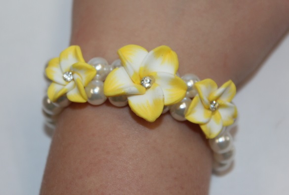 arnband-gelb Blüten Armband gelb