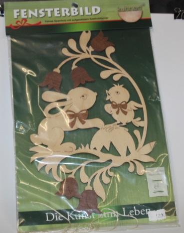 Fensterbild-Hase-K-cken Fensterbild Hase mit Kücken
