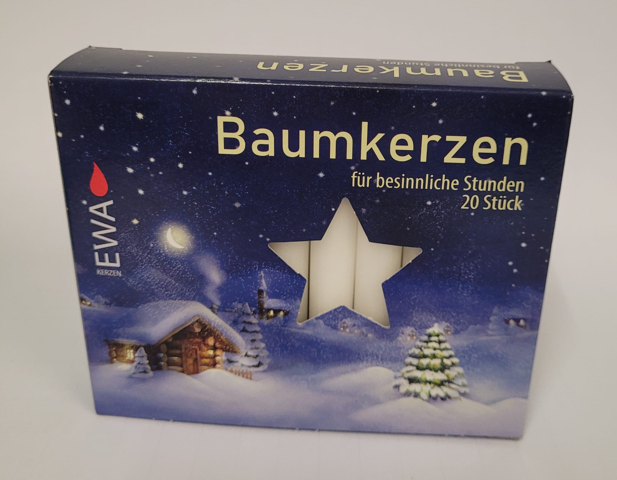 Baumkerzen 20 er weiß