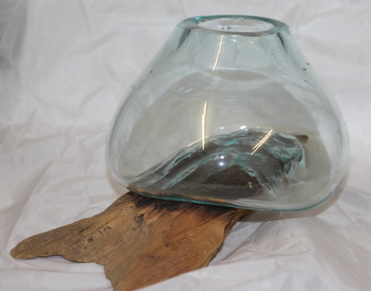 Wurzel-mit-Glas Liqva Teakholzwurzel mit Glas