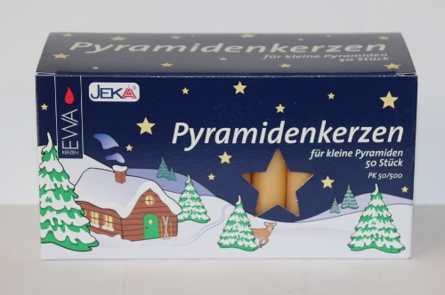 Pyramidenkerzen gelb