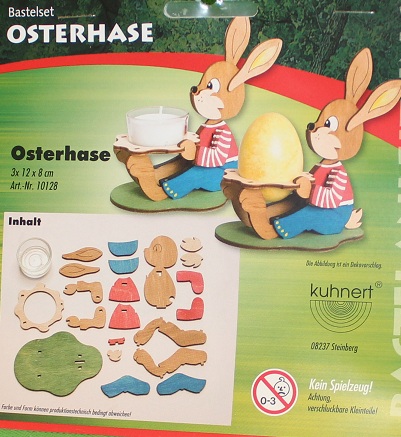 osterhase Teelichthalter Hase sitzend
