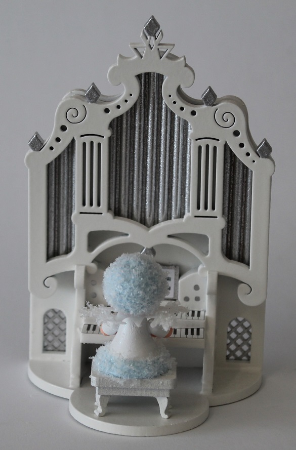 Orgel-3 Schneeflöckchen mit Orgel