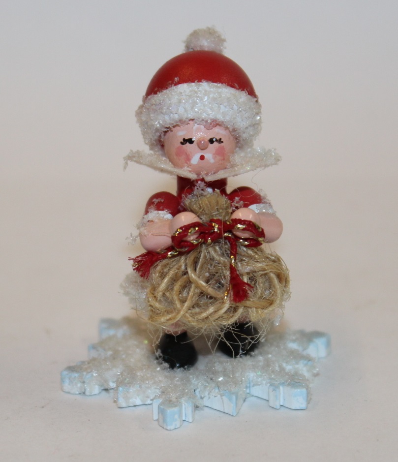 w-mann Schneeflöckchen als Weihnachtsmann